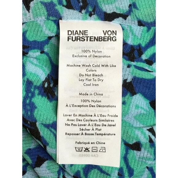 Diane Von Furstenberg NWT Briella Midi Dress Blossom Breeze Multi XL - Picture 7 of 9